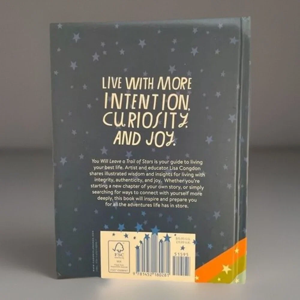 You Will Leave A Trail of Stars Hardcover Book by Lisa Congdon Grad Gift Idea